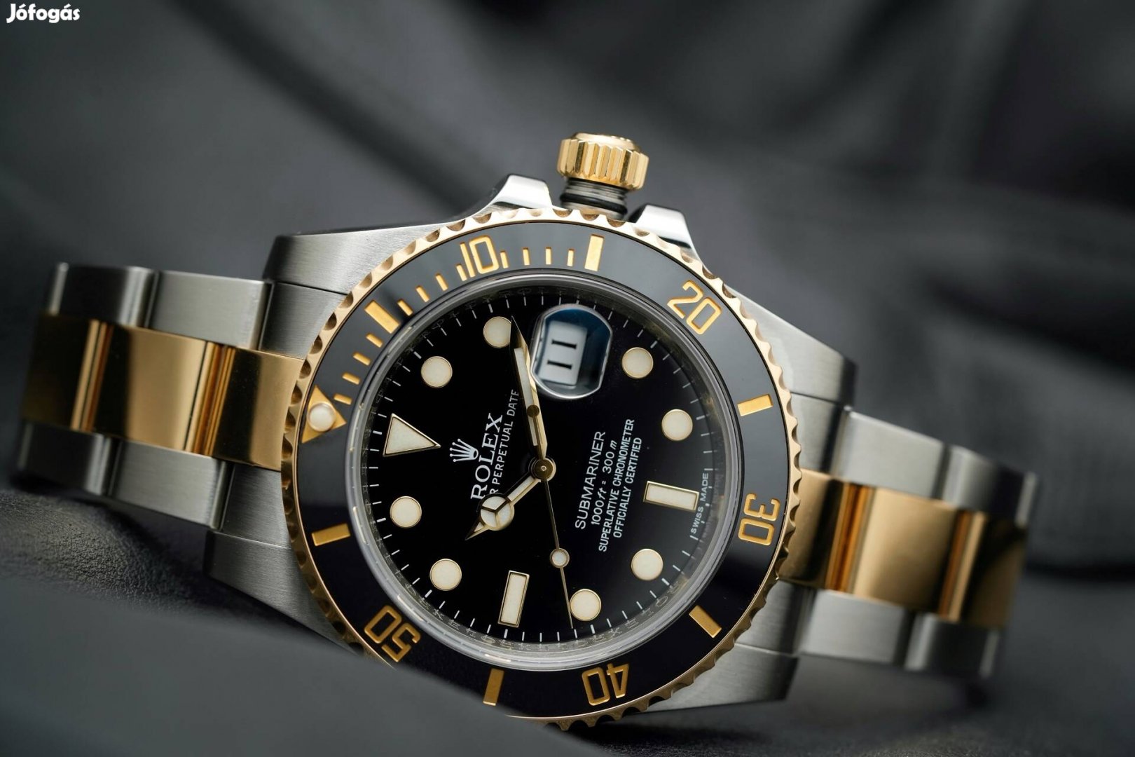 Rolex Submariner arany acél, kerámia lünetta