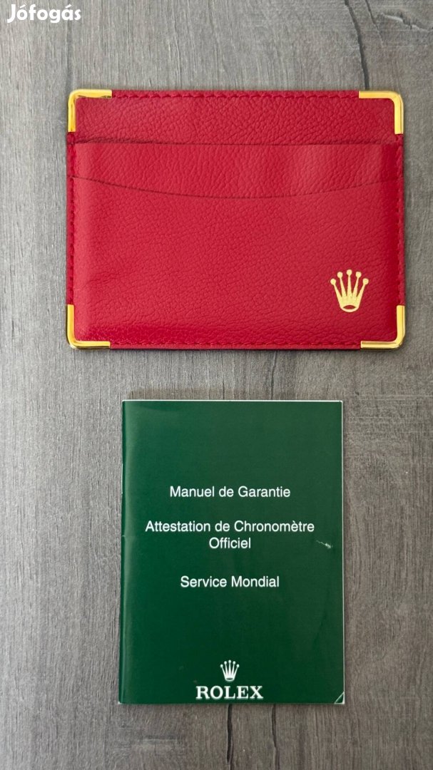 Rolex eredeti kártyatartó garanciafüzet