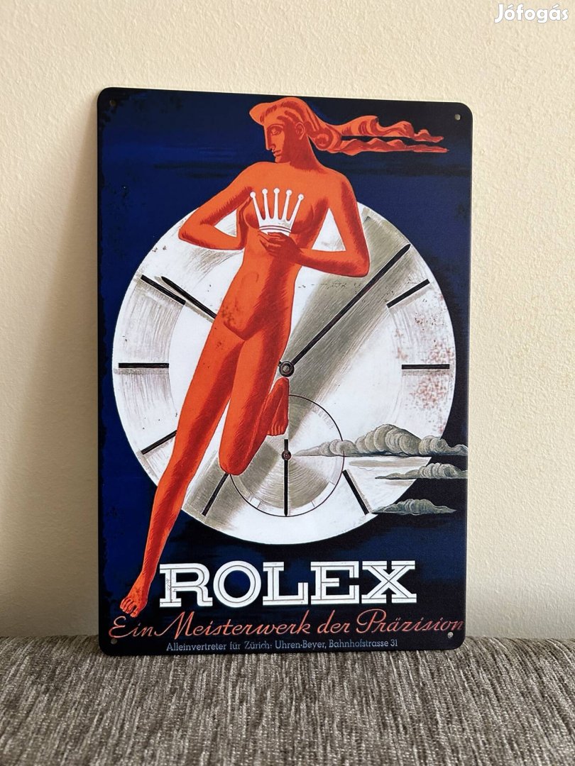 Rolex fémtábla, reklámtábla