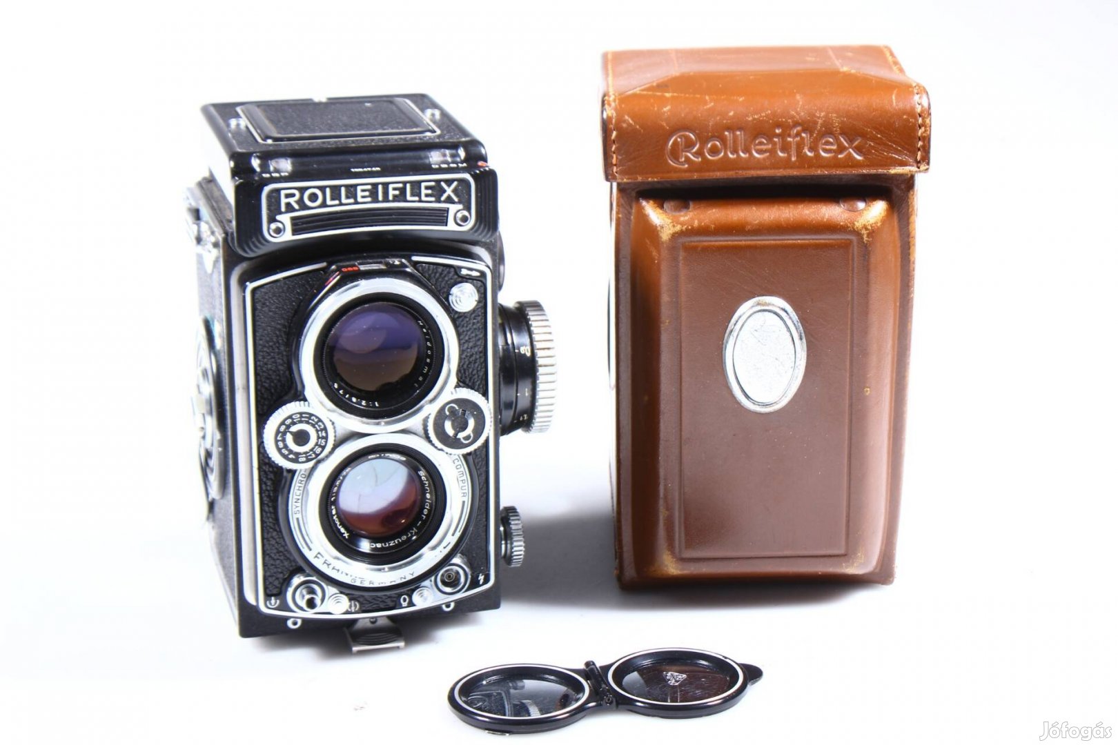 Rolleiflex 3.5E 3.5 75 mm Xenotar 6x6 filmes fényképezőgép 