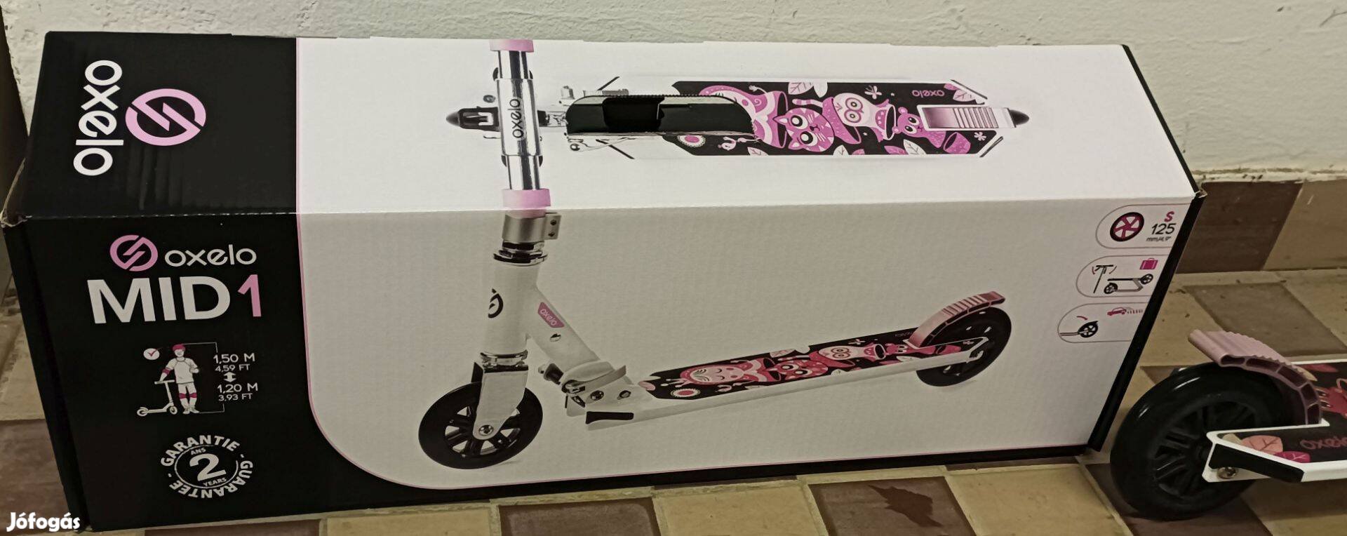 Roller Oxelo MID 1 Pink roller eladó igen keveset használt új állapot