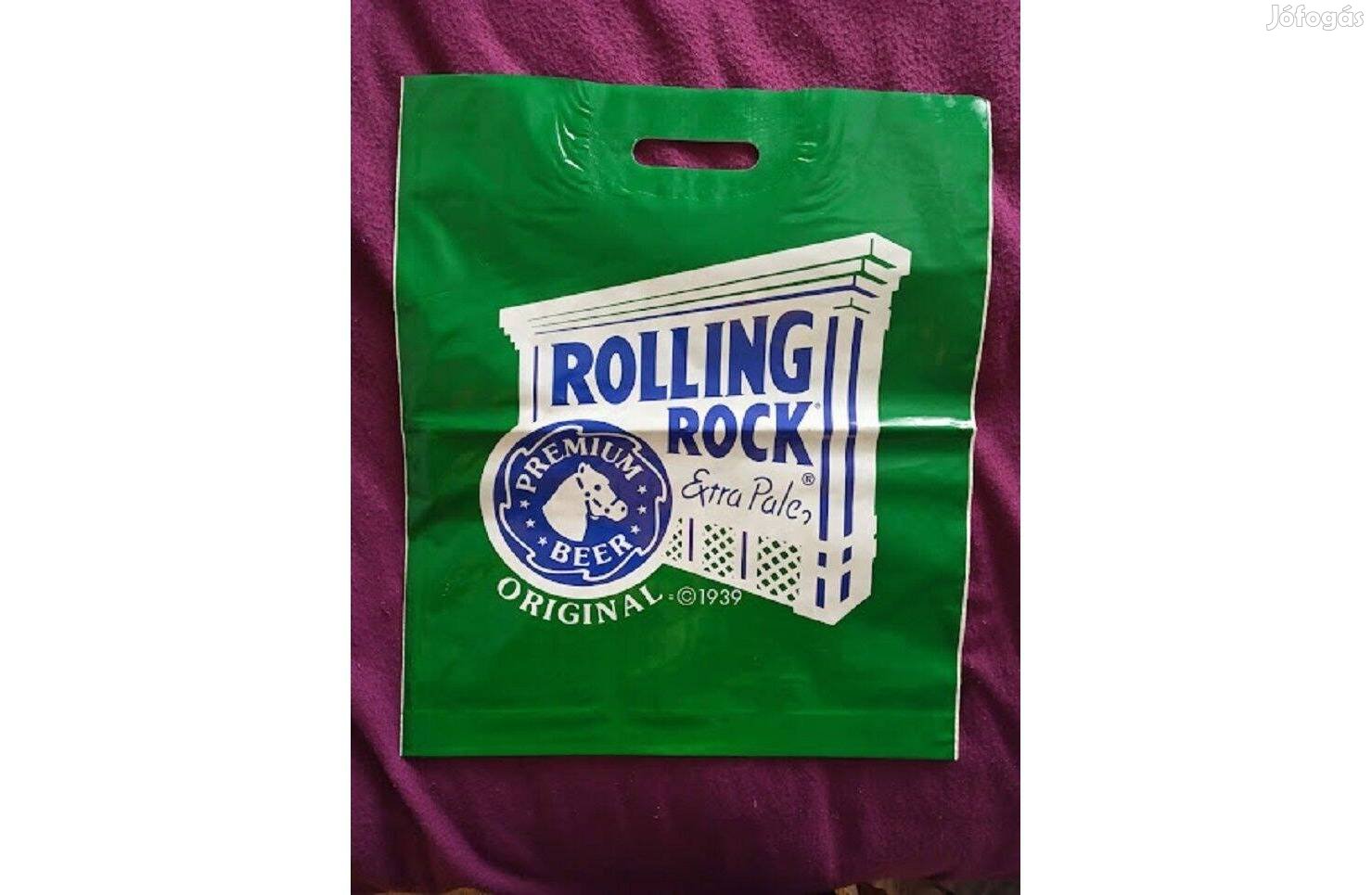 Rolling Rock (USA) amerikai sör retro reklám szatyor