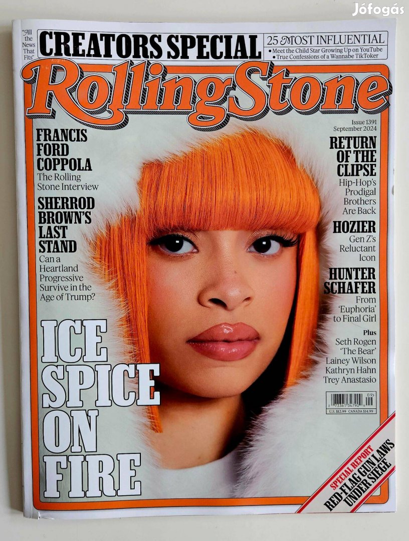 Rolling Stone Ice Spice on fire US 2024/9 magazin