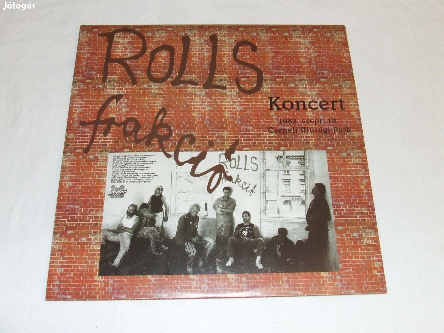 Rolls Frakció: Koncert 1982 IX. 12. Csepeli Ifjúsági Park - ritka LP