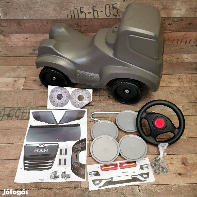 Rolly Toys Ferbedo 054513 Man Truck lábbal hajtós teherautó - antracit