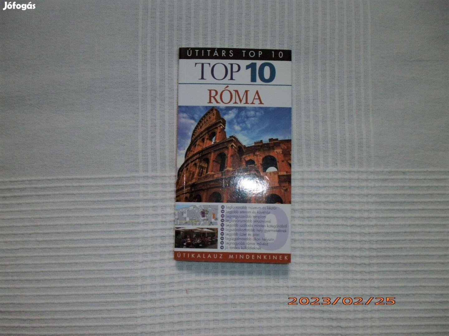Róma Top 10 útikalauz, könyv