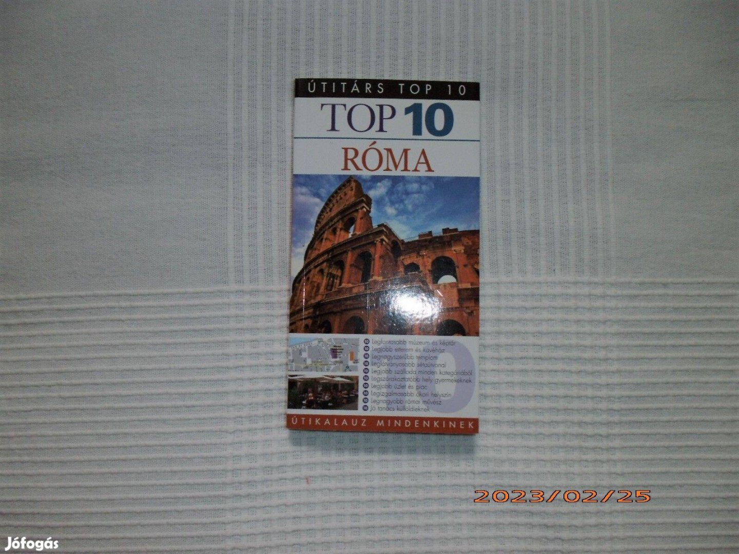 Róma Top 10 útikalauz, könyv