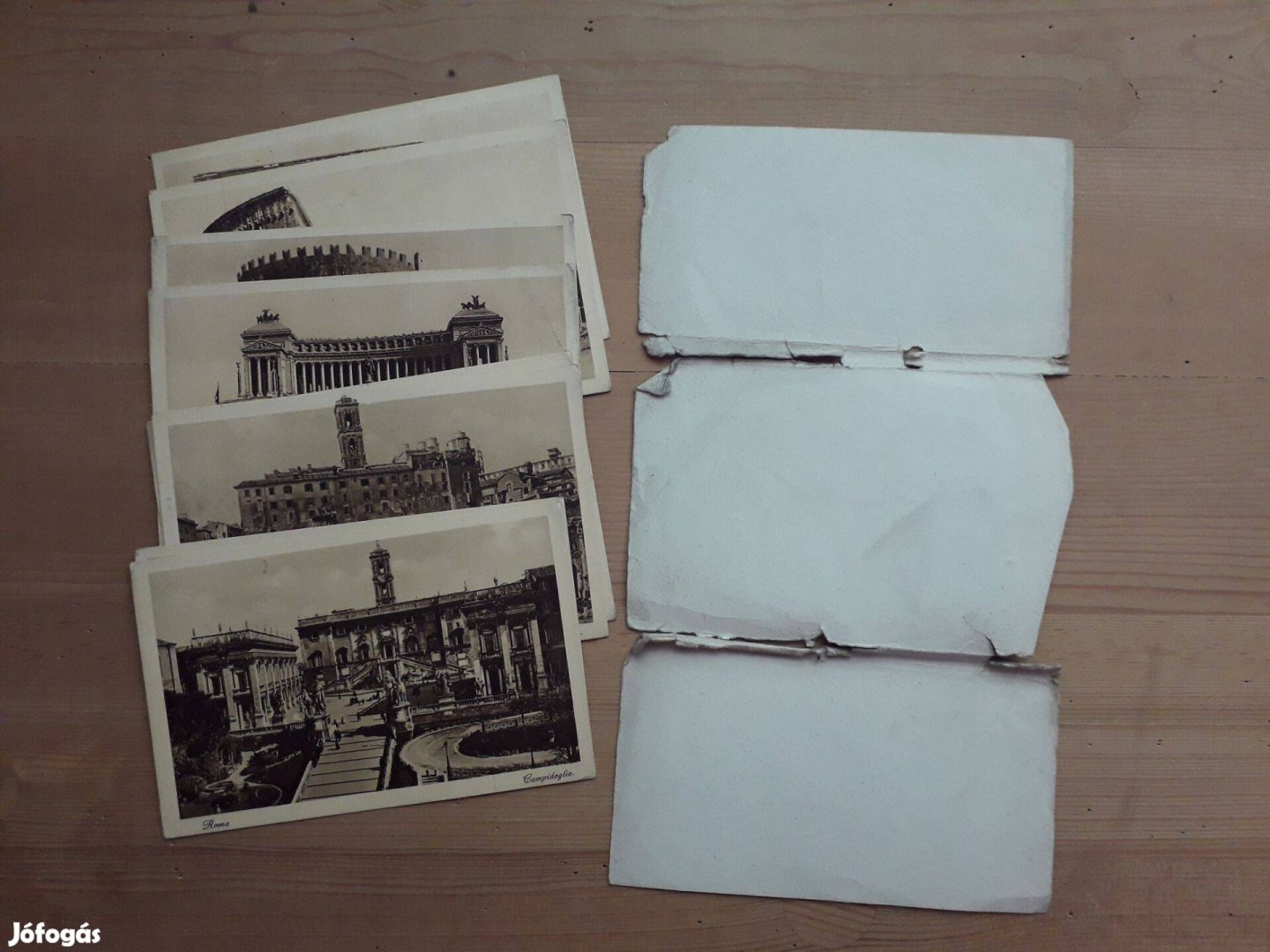 Róma emlékei - nagyon régi képeslapsorozat, hiányos