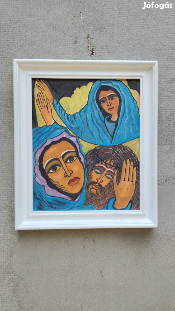 Roma festő és képzőművész , Balázs  J. : Biblia jelenet