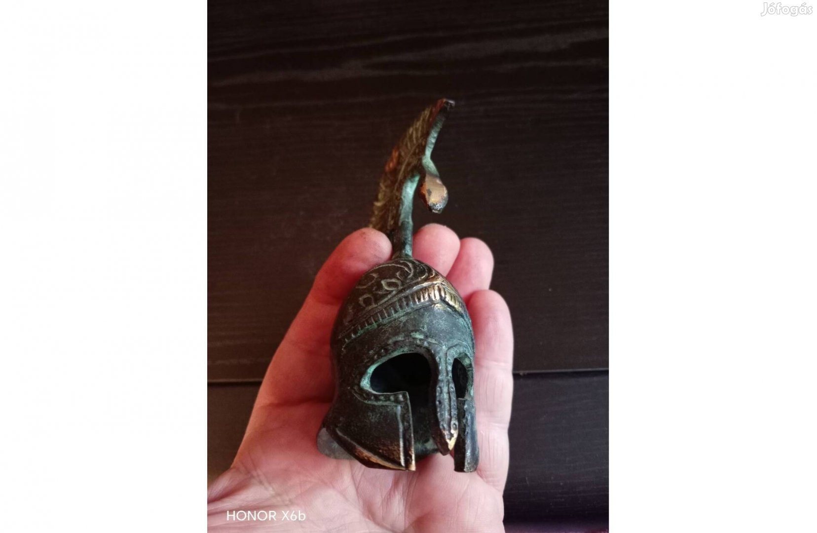 Római légiós bronz harci sisak