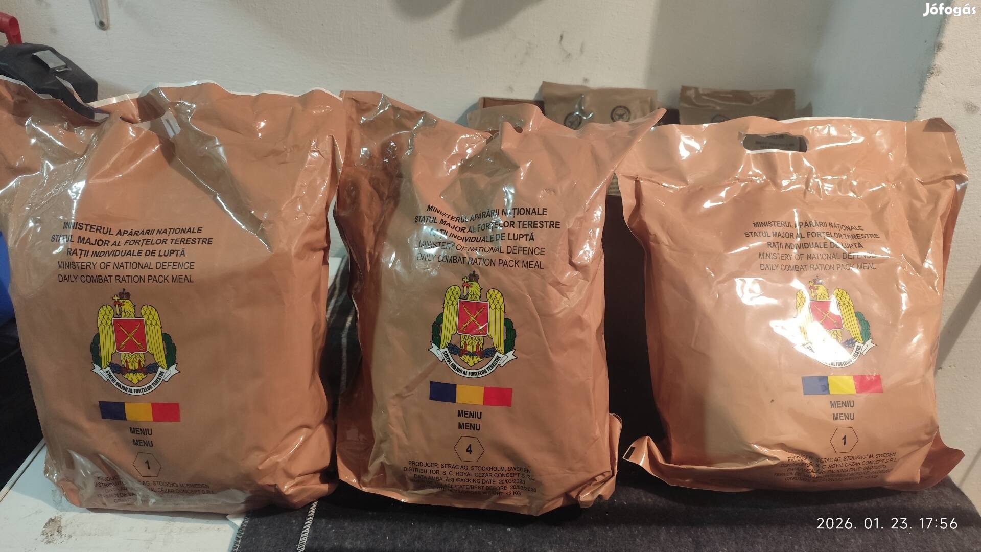 Román katonai MRE. 24 órás fejadag
