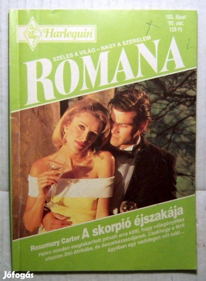 Romana 102. A Skorpió Éjszakája (Rosemary Carter) 1995 (2kép+tartalom)