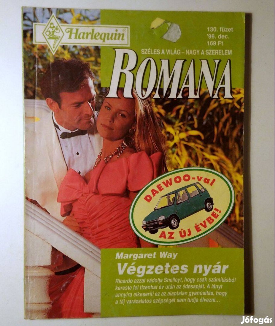 Romana 130. Végzetes Nyár (Margaret Way) 1996 (6kép+tartalom)