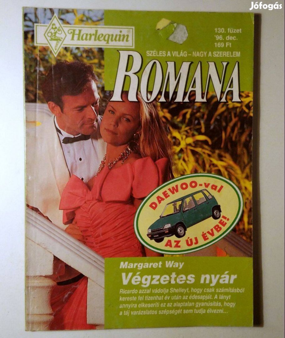 Romana 130. Végzetes Nyár (Margaret Way) 1996 (6kép+tartalom)