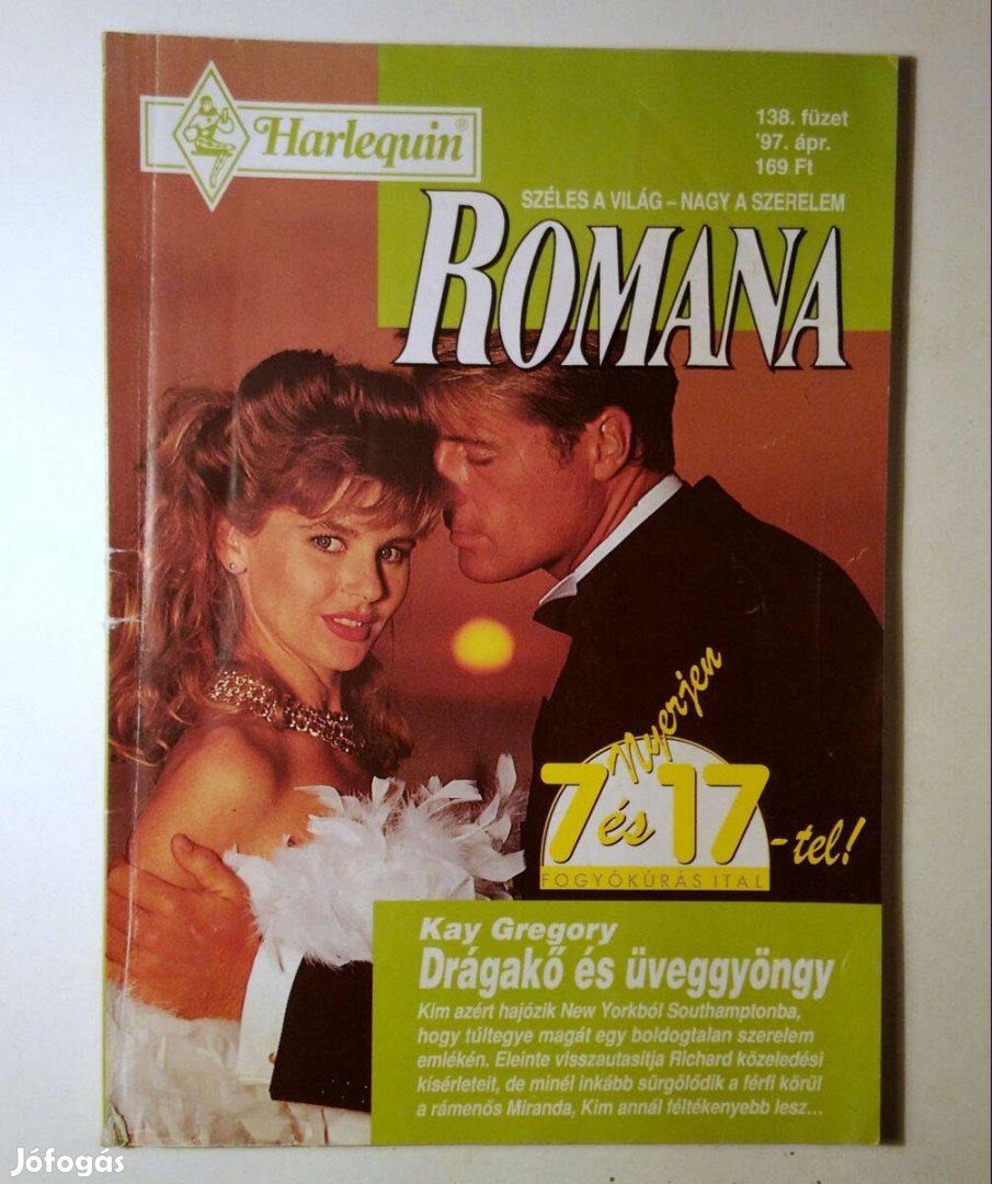 Romana 138. Drágakő és Üveggyöngy (Kay Gregory) 1997 (6kép+tartalom)