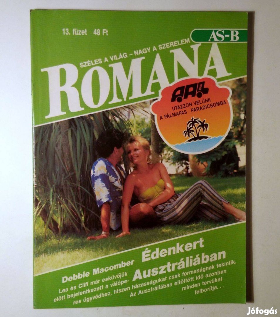 Romana 13. Édenkert Ausztráliában (Debbie Macomber) 1990 (6kép+tartalo