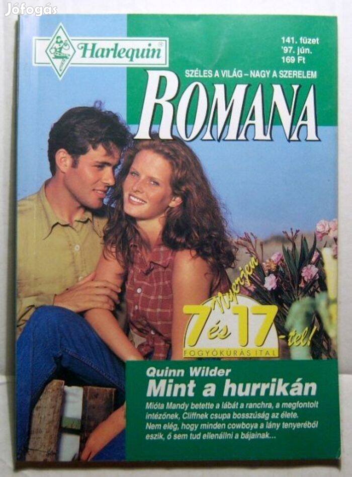 Romana 141. Mint a Hurrikán (Quinn Wilder) 1997 (2kép+tartalom)