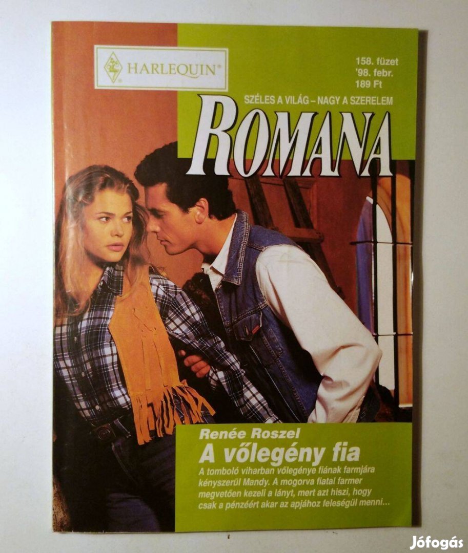 Romana 158. A Vőlegény Fia (Renée Roszel) 1998 (6kép+tartalom)