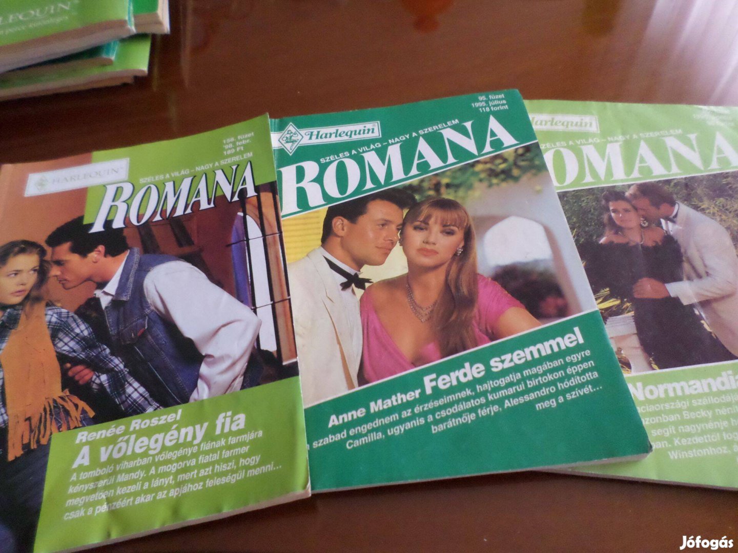 Romana 158 füzet Renée Roszel A vőlegény fia 3 db egyben Romantikus