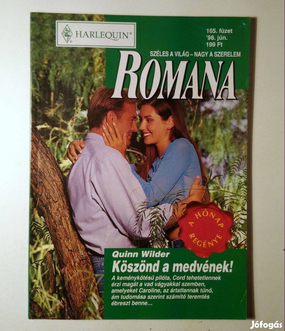 Romana 165. Köszönd a Medvének! (Quinn Wilder) 1998 (6kép+tartalom)