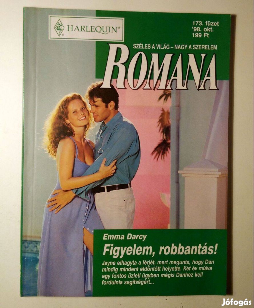 Romana 173. Figyelem, Robbantás! (Emma Darcy) 1998 (6kép+tartalom)