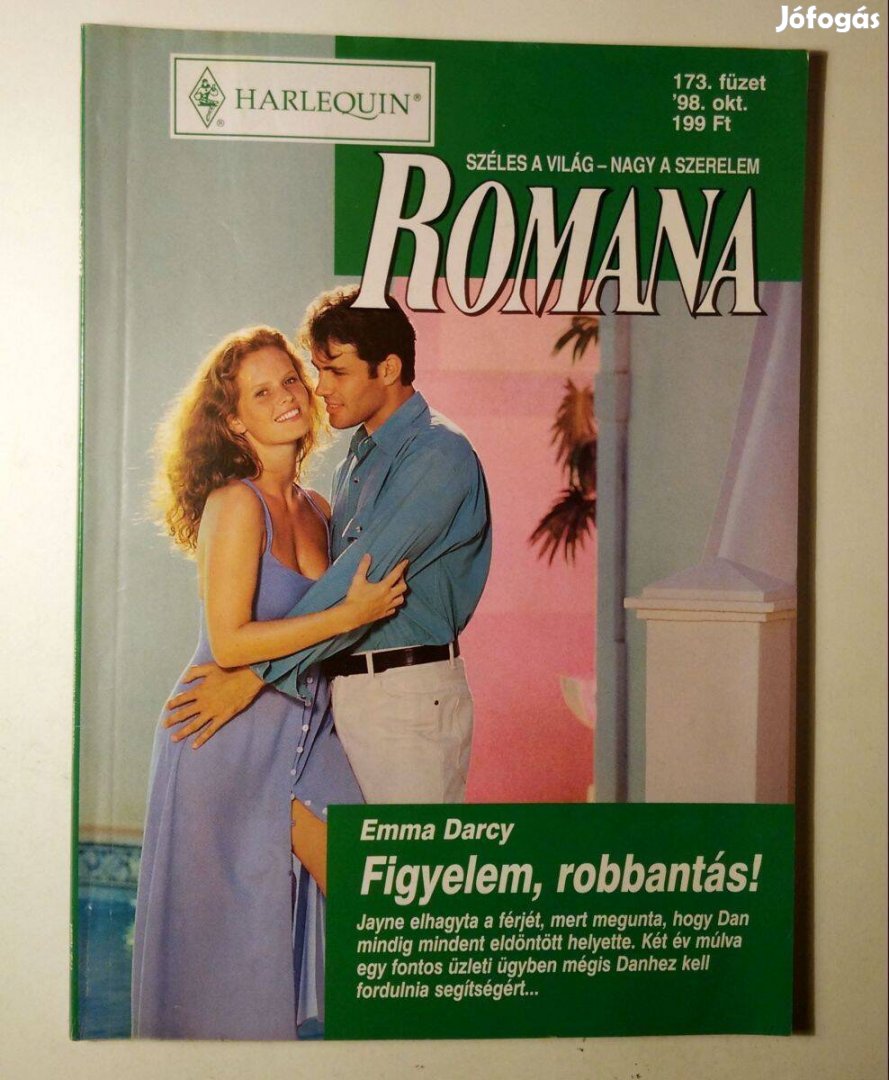 Romana 173. Figyelem, Robbantás! (Emma Darcy) 1998 (6kép+tartalom)