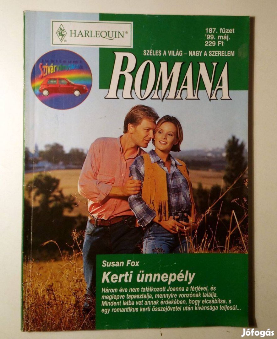 Romana 187. Kerti Ünnepély (Susan Fox) 1999 (6kép+tartalom)