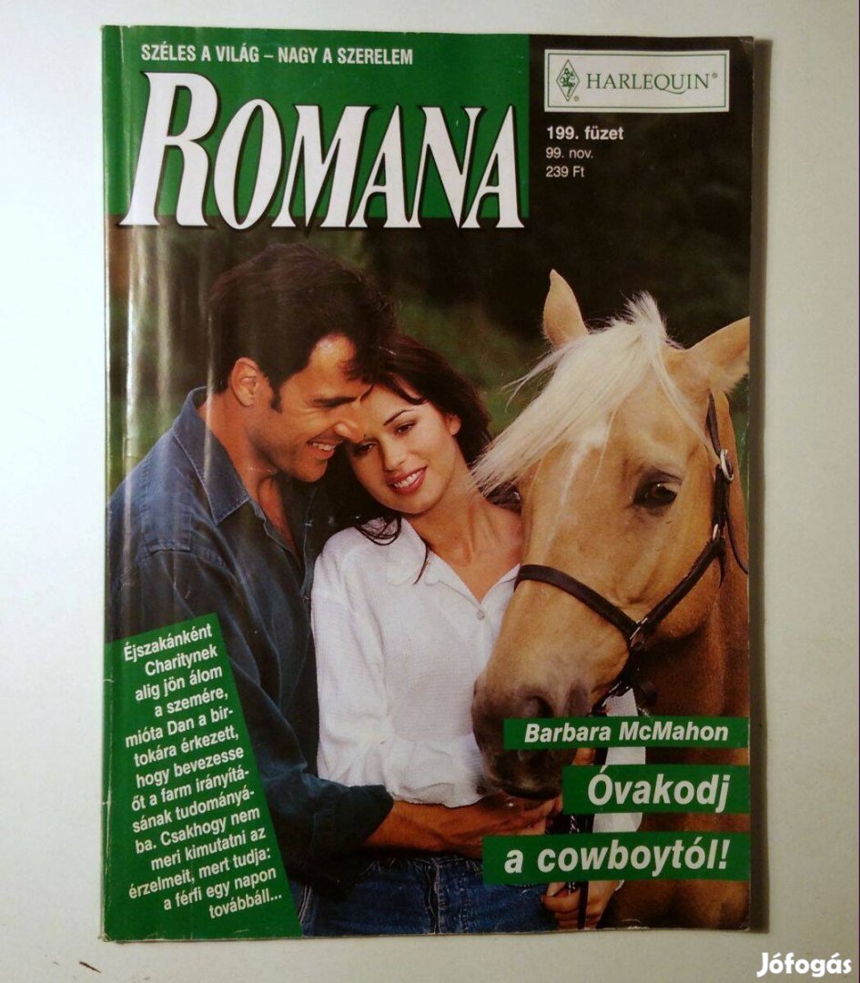 Romana 199. Óvakodj a Cowboytól! (Barbara Mcmahon) 1999 (6kép+tartalom