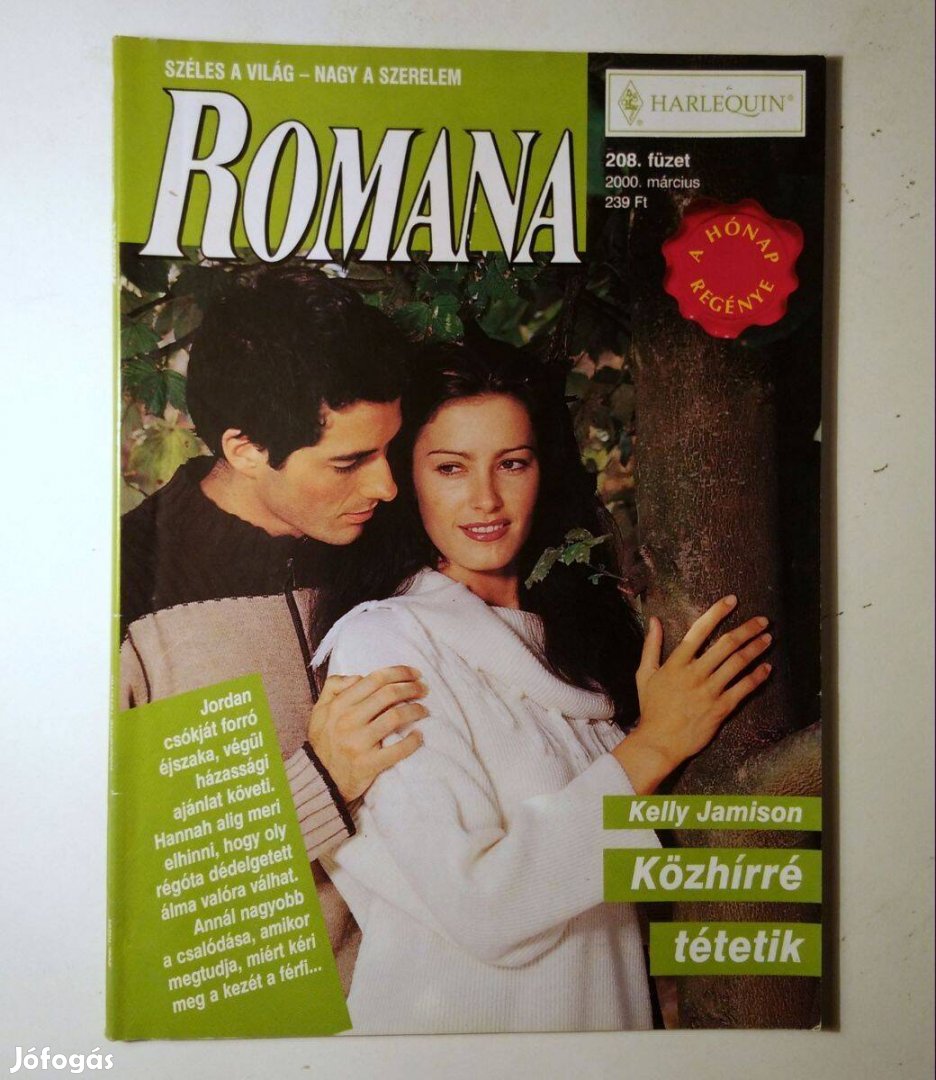 Romana 208. Közhírré Tétetik (Kelly Jamison) 2000 (6kép+tartalom)