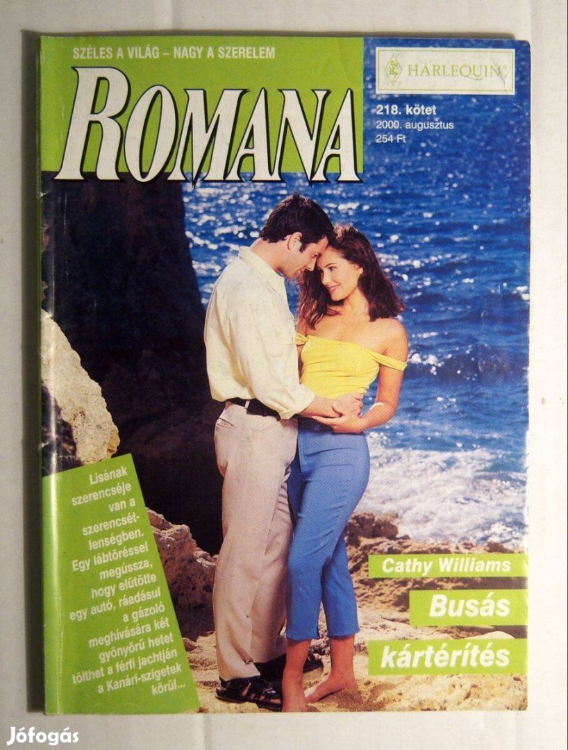 Romana 218. Busás Kártérítés (Cathy Williams) 2000 (2kép+tartalom)