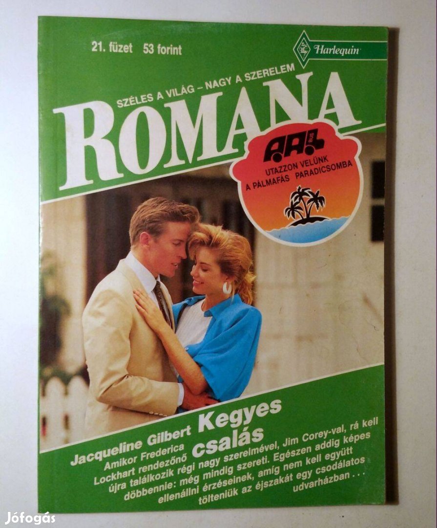 Romana 21. Kegyes Csalás (Jacqueline Gilbert) 1990 (6kép+tartalom)