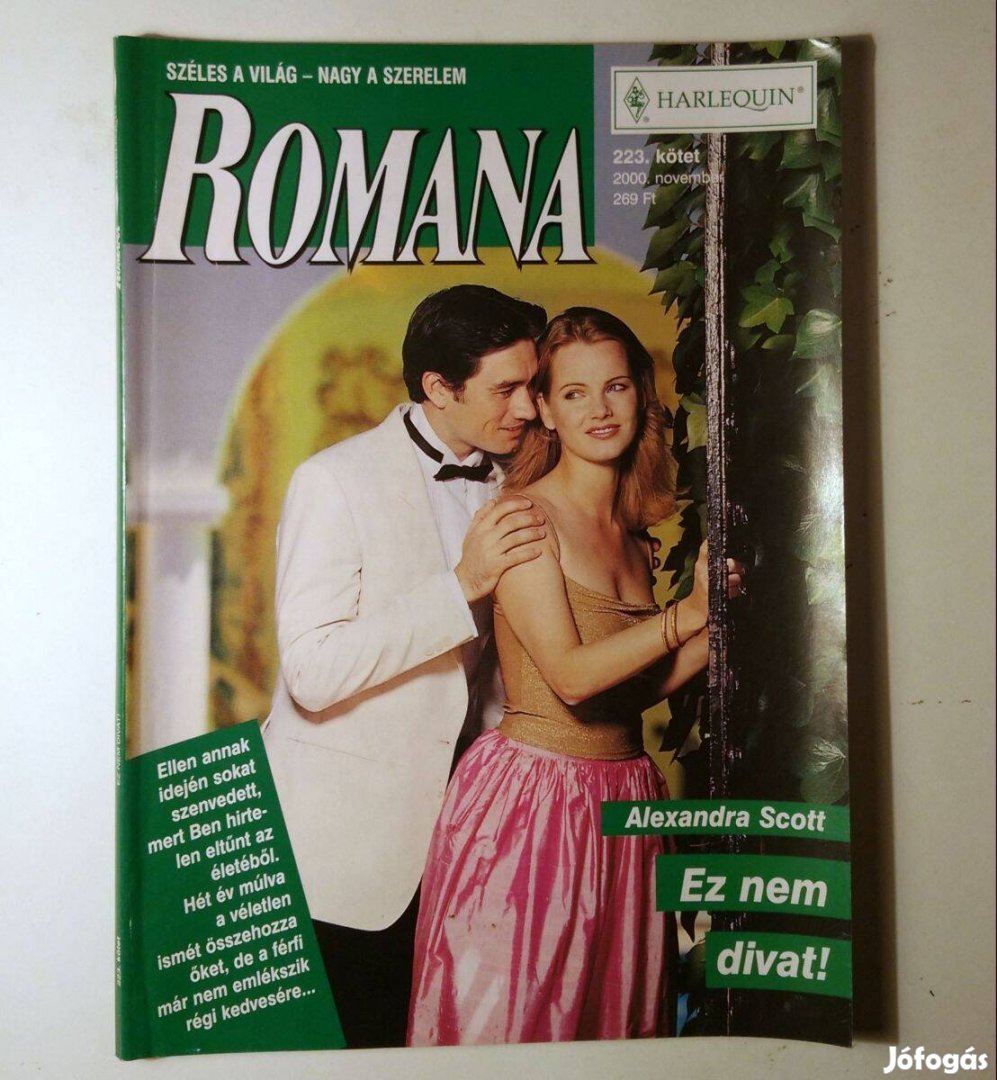 Romana 223. Ez Nem Divat! (Alexandra Scott) 2000 (6kép+tartalom)