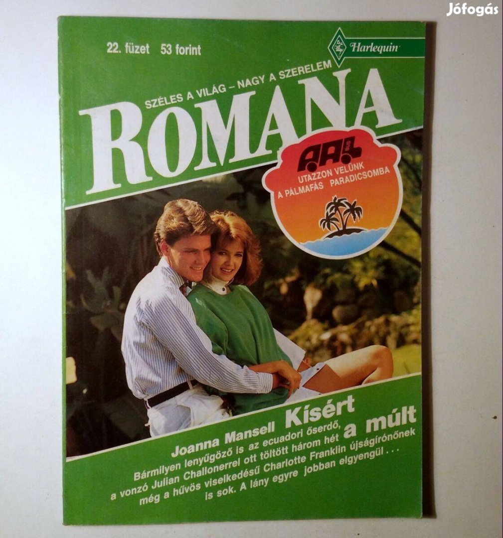 Romana 22. Kísért a Múlt (Joanna Mansell) 1991 (6kép+tartalom)