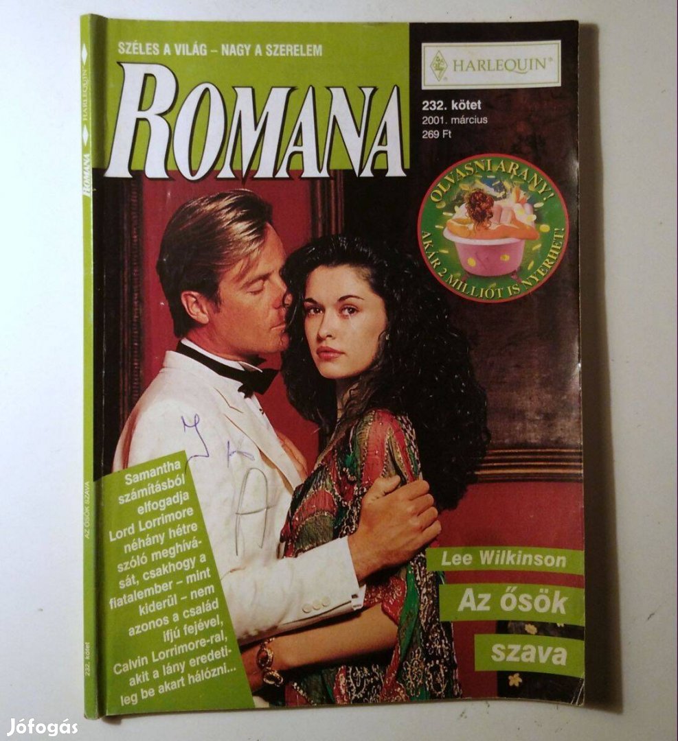 Romana 232. Az Ősök Szava (Lee Wilkinson) 2001 (6kép+tartalom)