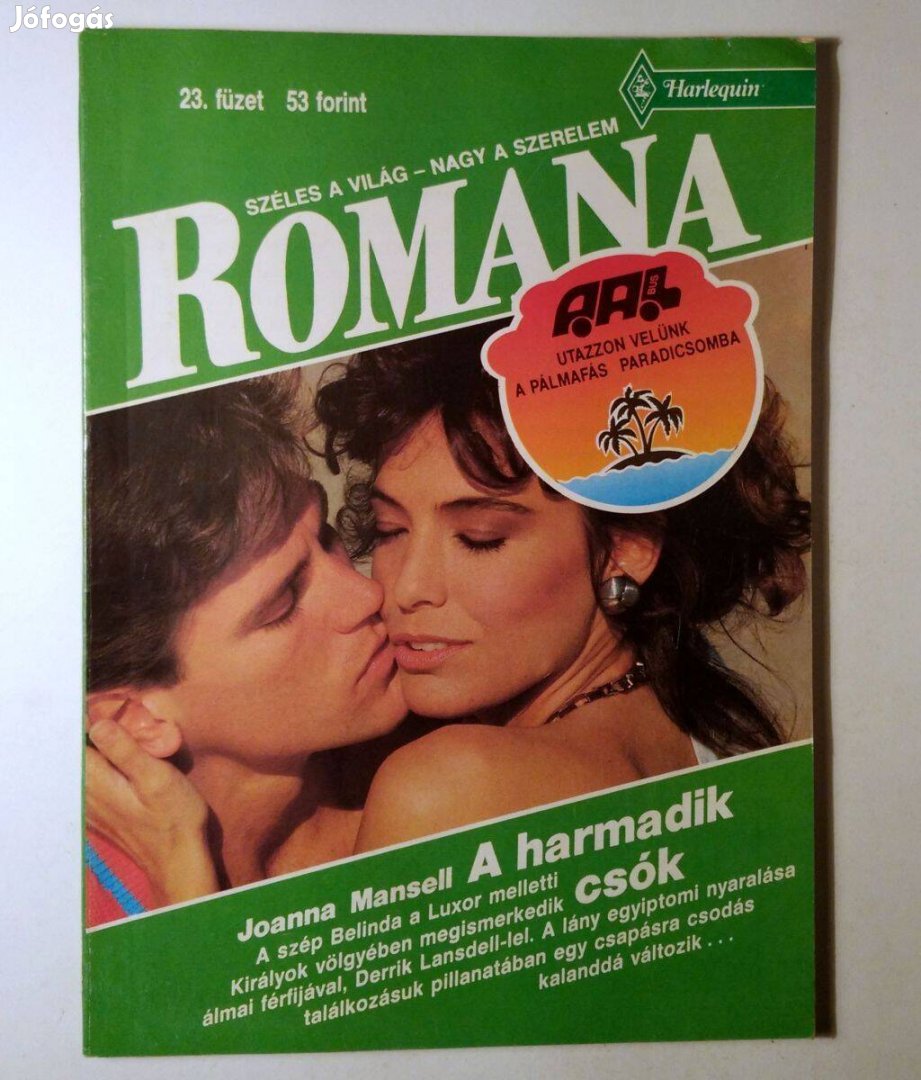 Romana 23. A Harmadik Csók (Joanna Mansell) 1991 (6kép+tartalom)