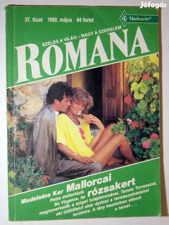 Romana 37. Mallorcai Rózsakert (Madeleine Ker) 1992 (2kép+tartalom)