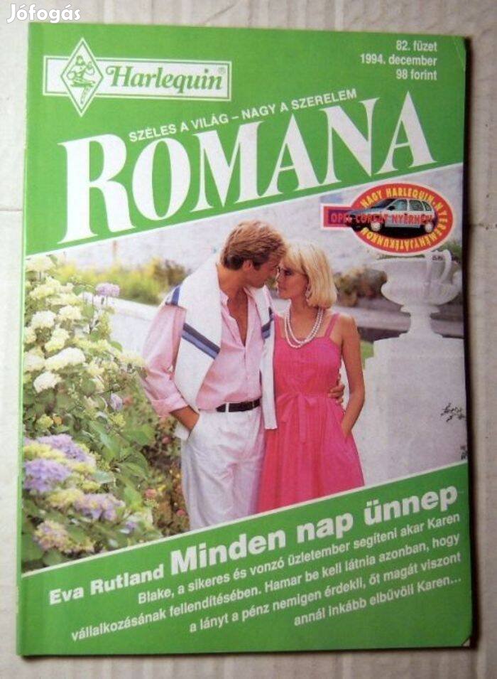 Romana 82. Minden Nap Ünnep (Eva Rutland) 1994 (romantikus)