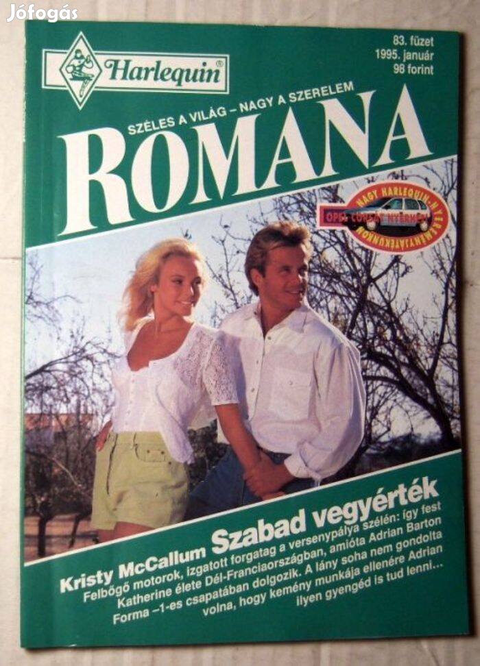 Romana 83. Szabad Vegyérték (Kristy Mccallum) 1995 (romantikus)