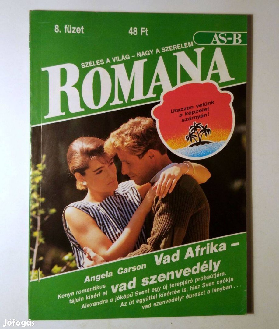 Romana 8. Vad Afrika - Vad Szenvedély (Angela Carson) 1989 (6kép+tarta