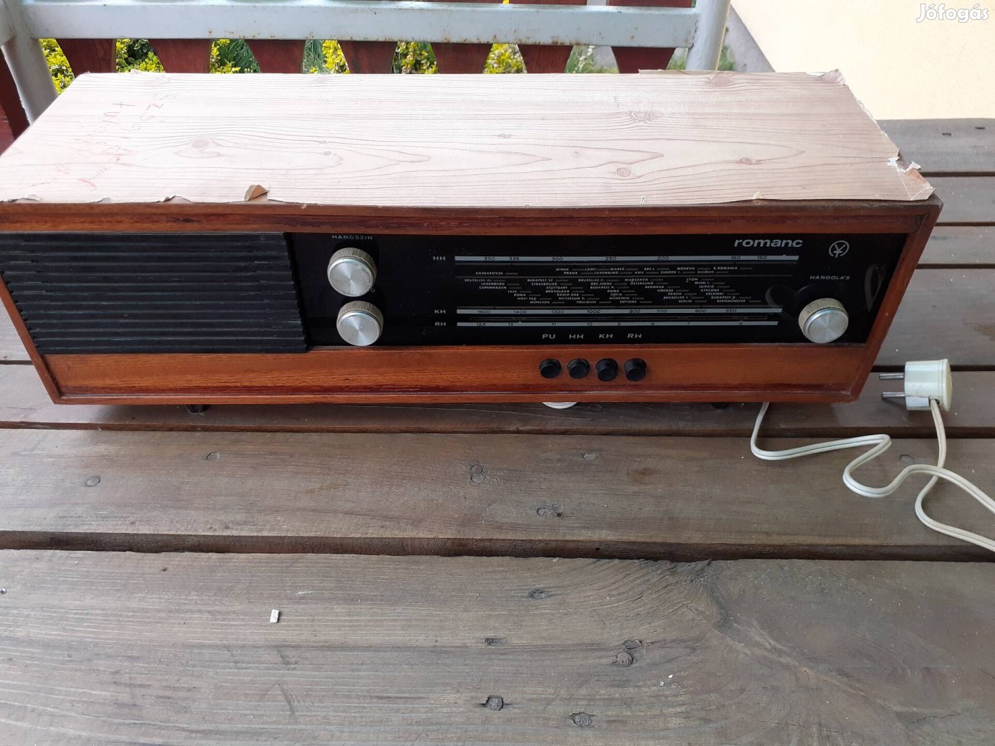 Románc régi használt rádió, nem működik 