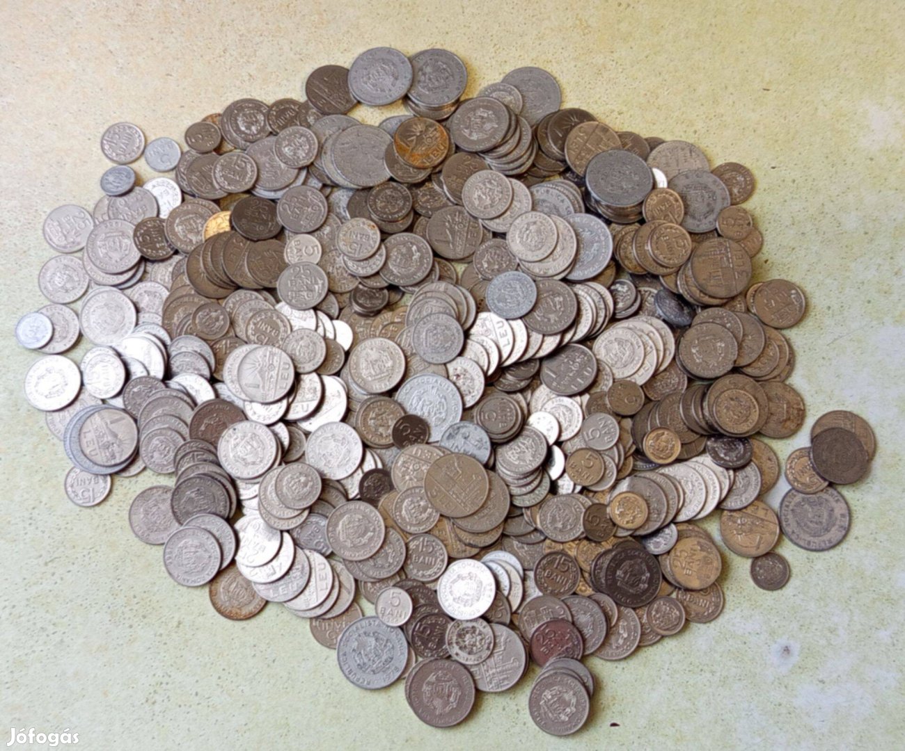 Románia 584 db Vegyes Érme Bani Lei Lej