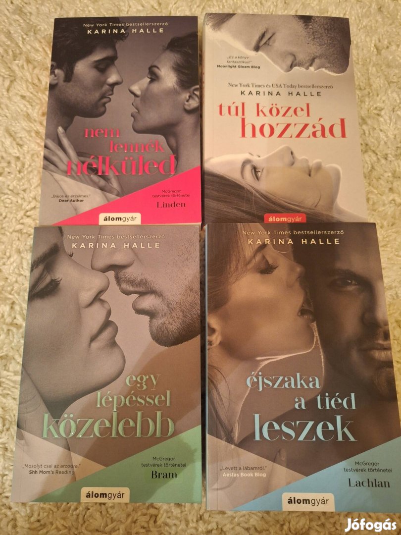 Romantikus könyvcsomag - Karina Halle könyvek
