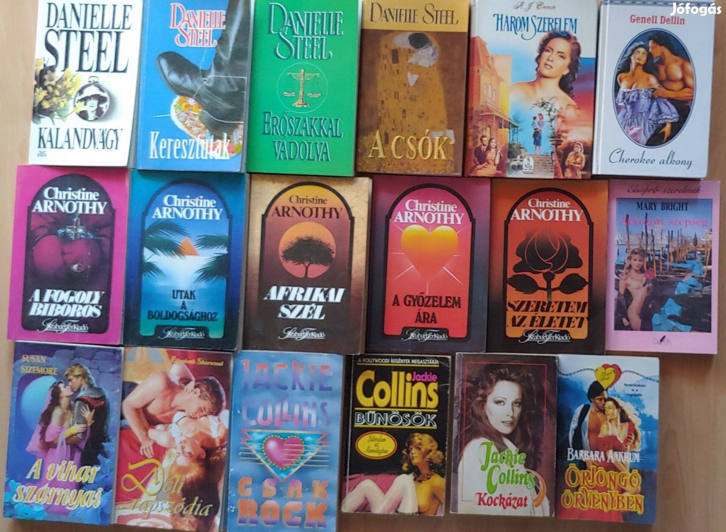 Romantikus regények 400 Ft db