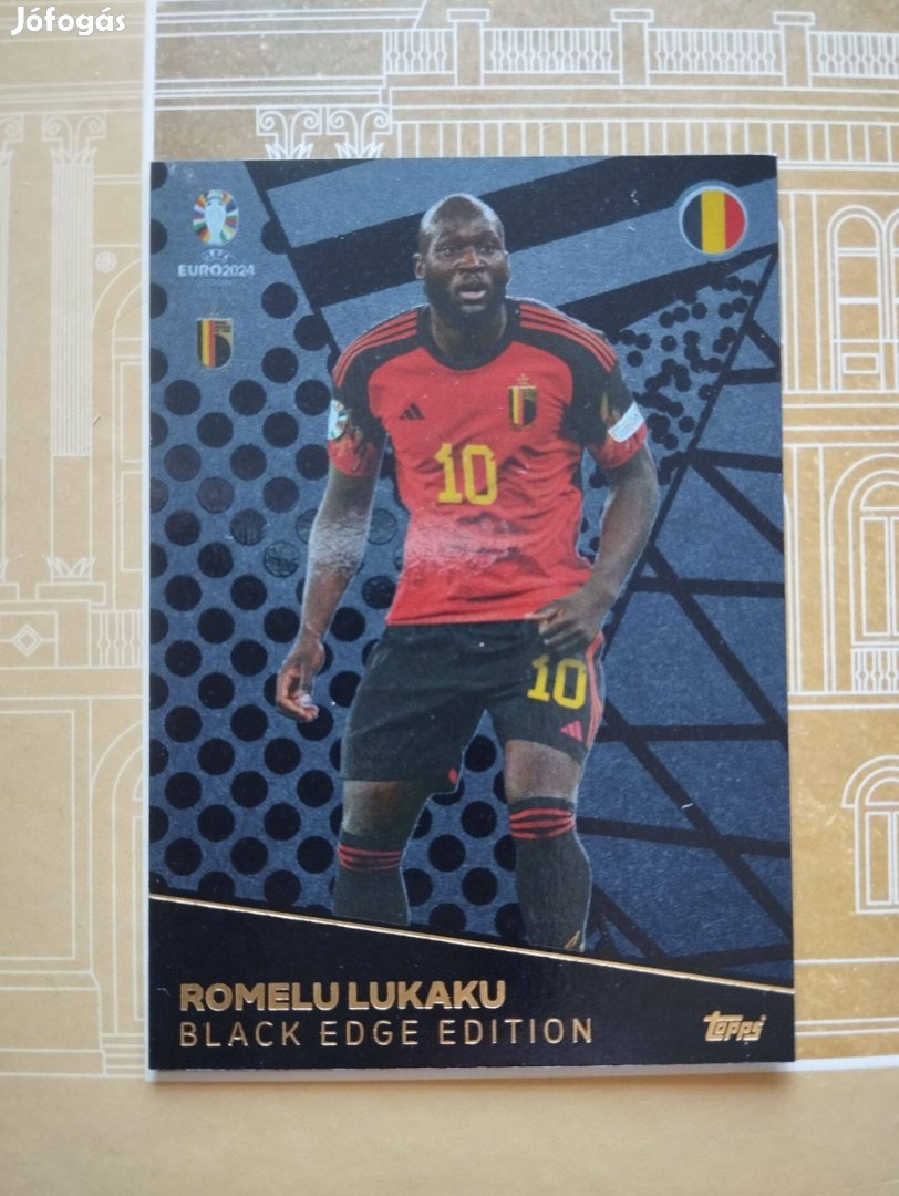 Romelu Lukaku (Belgium) Black Edge Euro 2024 kártya