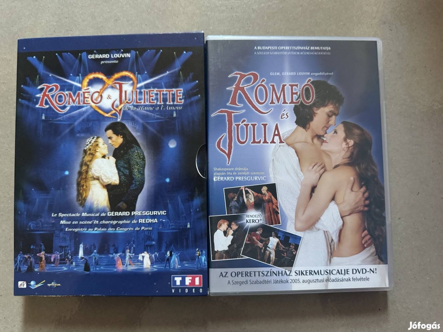 Romeo és Julia a magyar és a francia musical dvd