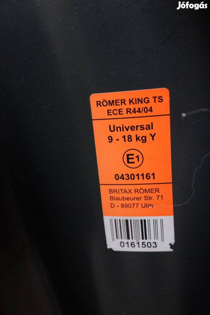 Römer King Gyerek ülés autóba 9-18kg