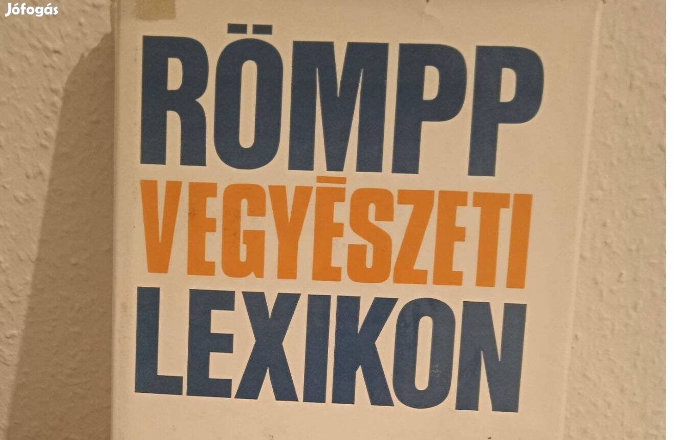 Römpp Vegyészeti Lexikon 4 kötet 1984.kiadás