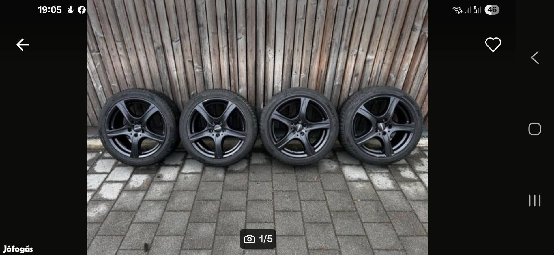 Ronal 5x112 R18 alufelnifelnik Nokian 235/45 R18 téligumikal 