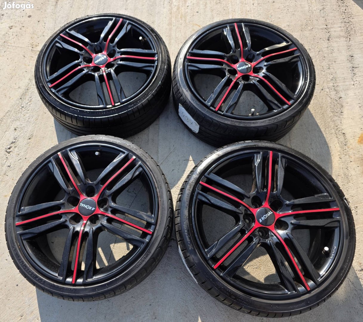 Ronal alufelni 18" 5x100 215/35 nyárigumikkal