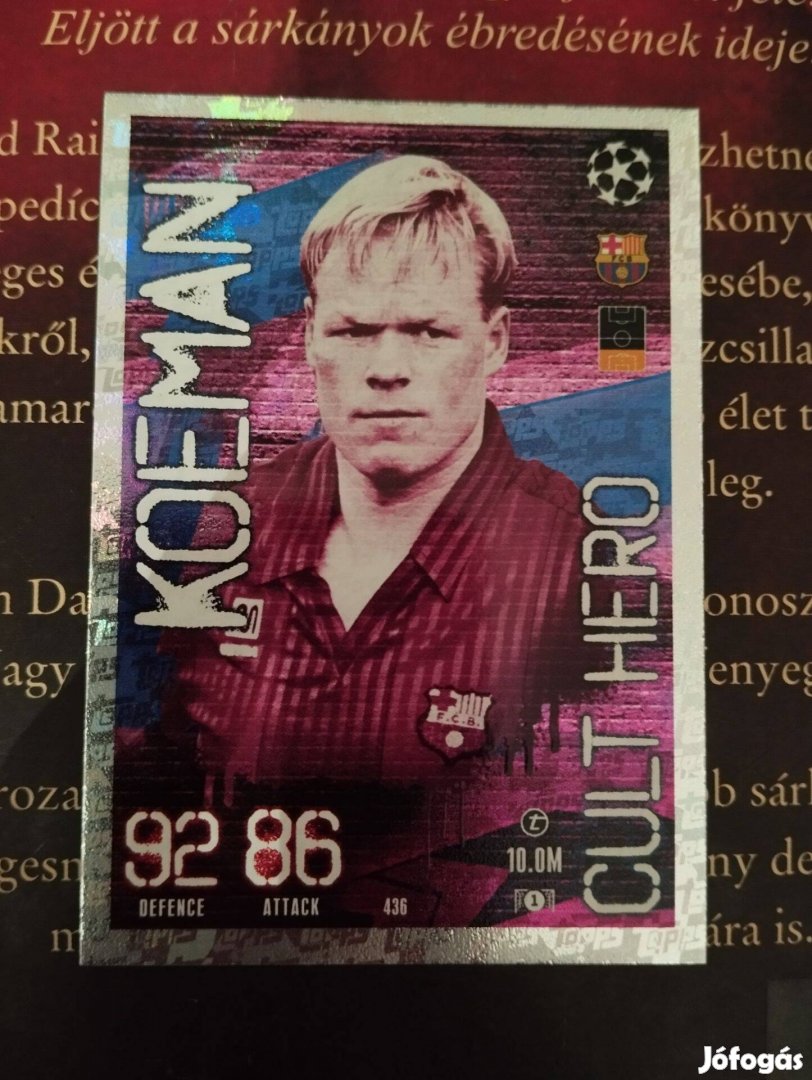 Ronald Koeman (Barcelona) Bajnokok Ligája 2023 Cult Hero focis kártya